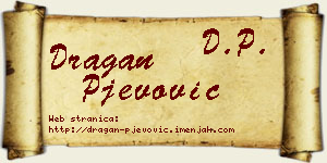 Dragan Pjevović vizit kartica